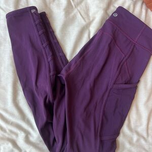 lululemon athletica Purple High-Waisted Leggings